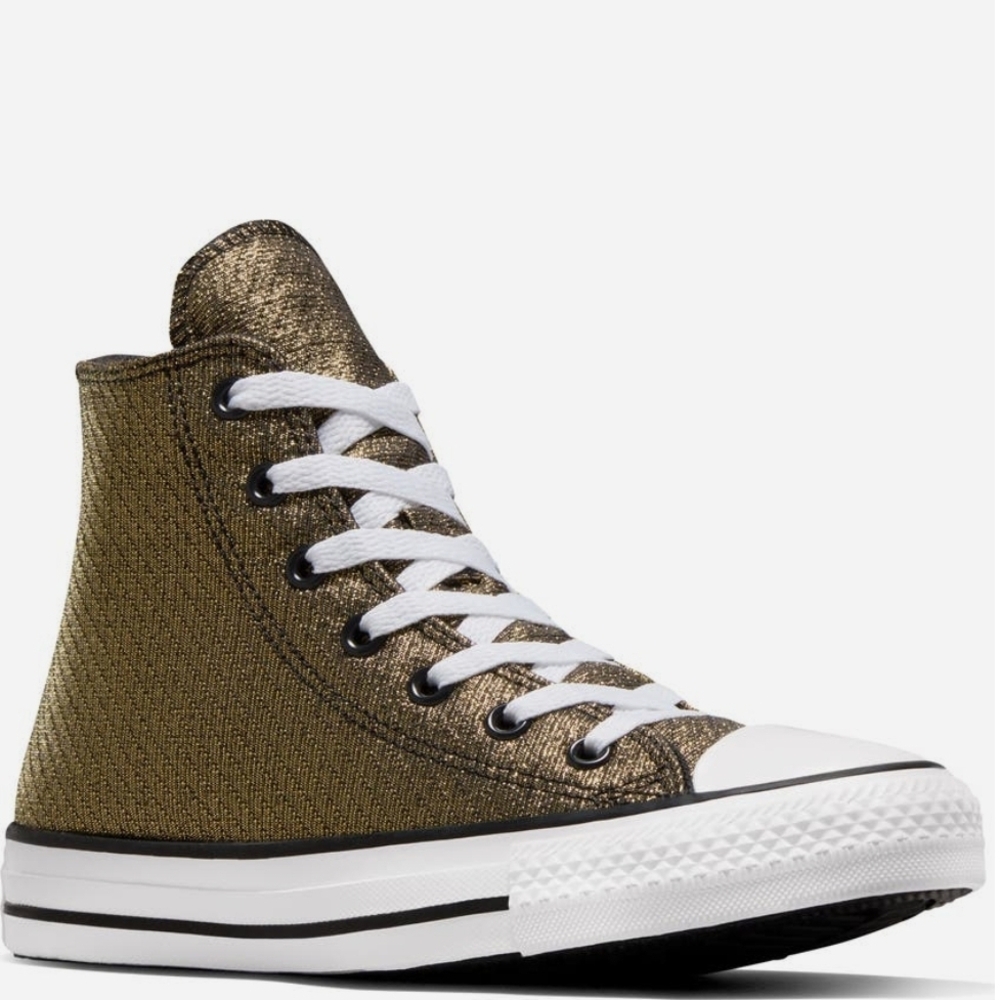 Kids Gold High-Top Sneakers